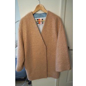 MSGM Collarless Cardigan Coat